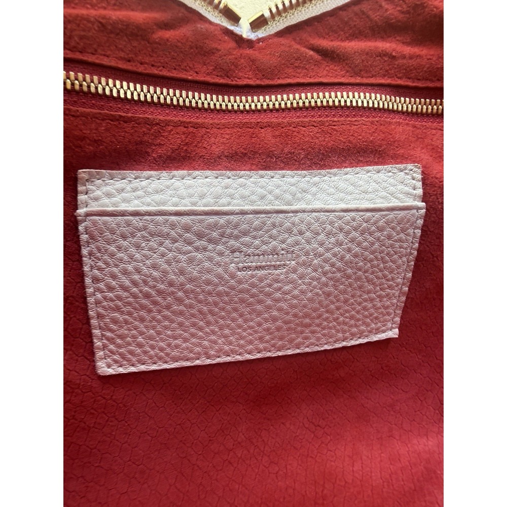 Hammitt Mr. G Large White Pebbled Leather Bag Gold Rivets Red Interior Rare - Picture 15 of 16